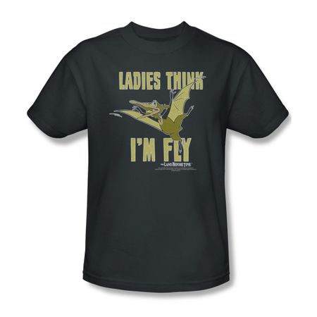 Land Before Time Shirt I'm Fly Adult Charcoal Tee T-Shirt