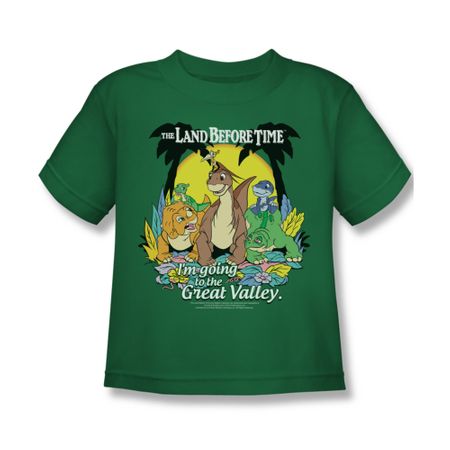 Land Before Time Shirt Kids The Great Valley Kelly Green Youth Tee T-Shirt
