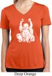 Laughing Buddha Ladies Moisture Wicking V-neck Shirt