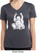 Laughing Buddha Ladies Moisture Wicking V-neck Shirt