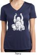 Laughing Buddha Ladies Moisture Wicking V-neck Shirt