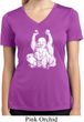 Laughing Buddha Ladies Moisture Wicking V-neck Shirt