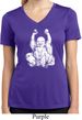 Laughing Buddha Ladies Moisture Wicking V-neck Shirt