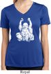 Laughing Buddha Ladies Moisture Wicking V-neck Shirt