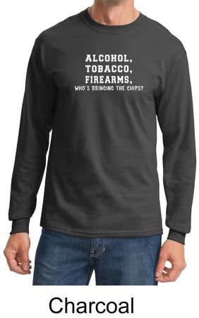 Law Enforcement Shirt Alcohol Tobacco Firearms ATF Long Sleeve Shirt