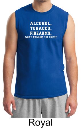 Law Enforcement Shirt Alcohol Tobacco Firearms ATF Muscle Shirt