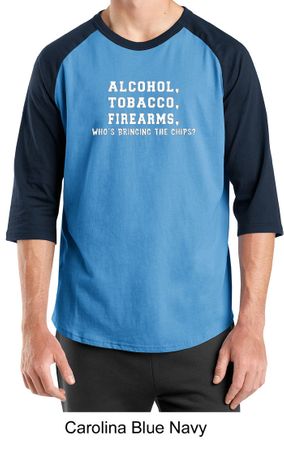 Law Enforcement Shirt Alcohol Tobacco Firearms ATF Raglan Shirt