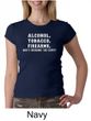 Law Enforcement Shirt Alcohol Tobacco Firearms Ladies Crew Neck Shirt