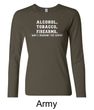 Law Enforcement Shirt Alcohol Tobacco Firearms Ladies Long Sleeve Tee