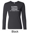 Law Enforcement Shirt Alcohol Tobacco Firearms Ladies Long Sleeve Tee