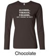 Law Enforcement Shirt Alcohol Tobacco Firearms Ladies Long Sleeve Tee