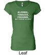 Law Enforcement Shirt Alcohol Tobacco Firearms Ladies Longer Length