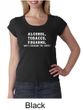 Law Enforcement Shirt Alcohol Tobacco Firearms Ladies Scoop Neck Shirt