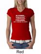 Law Enforcement Shirt Alcohol Tobacco Firearms Ladies V-neck Shirt
