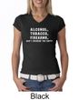 Law Enforcement Shirt Alcohol Tobacco Firearms Ladies V-neck Shirt