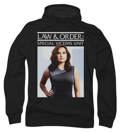Law & Order: SVU Hoodie Sweatshirt Behind Closed Black Adult Hoody