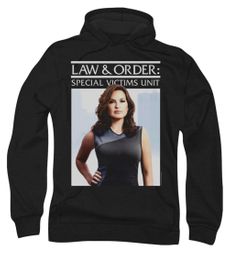 Law & Order: SVU Hoodie Sweatshirt Behind Closed Black Adult Hoody
