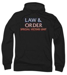 Law & Order: SVU Hoodie Sweatshirt Logo Black Adult Hoody Sweat Shirt