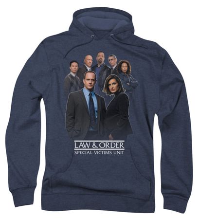 Law & Order: SVU Hoodie Sweatshirt Team Navy Adult Hoody Sweat Shirt