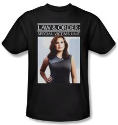 Law & Order: SVU Shirt Behind Closed Adult Black Tee T-Shirt