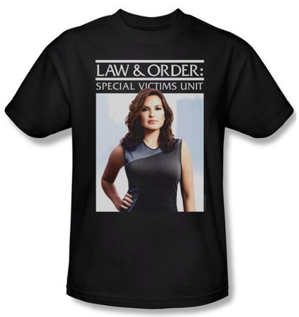Law & Order: SVU Shirt Behind Closed Adult Black Tee T-Shirt