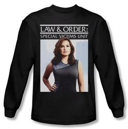 Law & Order: SVU Shirt Behind Closed Long Sleeve Black Tee T-Shirt