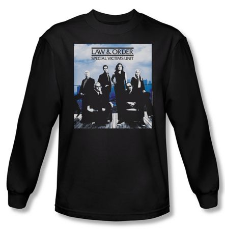 Law & Order: SVU Shirt Crew 13 Long Sleeve Black Tee T-Shirt