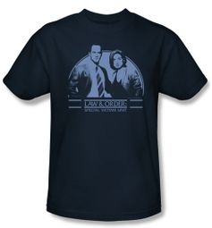 Law & Order: SVU Shirt Elliot & Olivia Adult Navy Tee T-Shirt
