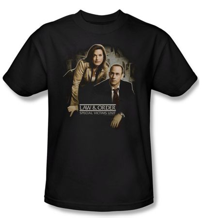 Law & Order: SVU Shirt Helping Victims Adult Black Tee T-Shirt