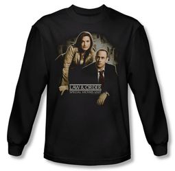 Law & Order: SVU Shirt Helping Victims Long Sleeve Black Tee T-Shirt