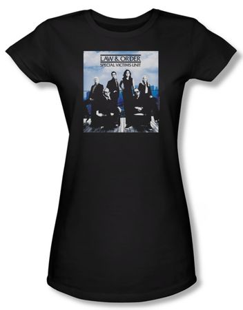 Law & Order: SVU Shirt Juniors Crew 13 Black Tee T-Shirt