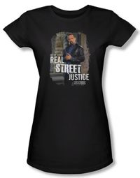 Law & Order: SVU Shirt Juniors Street Justice Black Tee T-Shirt
