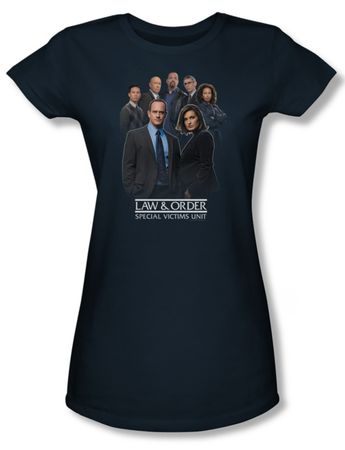 Law & Order: SVU Shirt Juniors Team Navy Tee T-Shirt