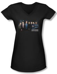 Law & Order: SVU Shirt Juniors V Neck Cast Black Tee T-Shirt
