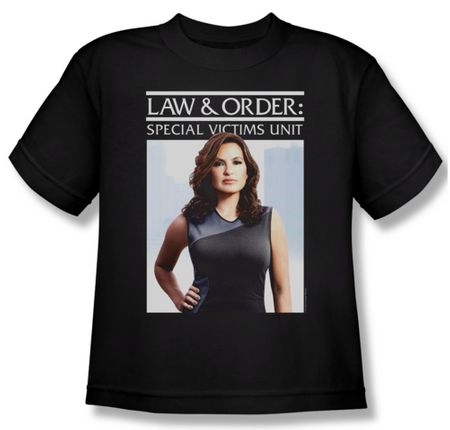 Law & Order: SVU Shirt Kids Behind Closed Black Youth Tee T-Shirt