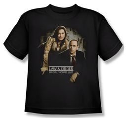 Law & Order: SVU Shirt Kids Helping Victims Black Youth Tee T-Shirt