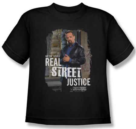 Law & Order: SVU Shirt Kids Street Justice Black Youth Tee T-Shirt