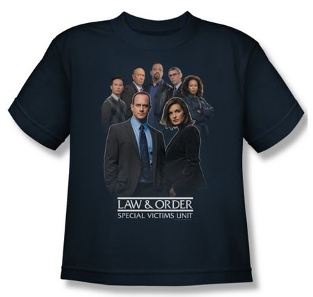 Law & Order: SVU Shirt Kids Team Navy Youth Tee T-Shirt