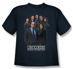Law & Order: SVU Shirt Kids Team Navy Youth Tee T-Shirt
