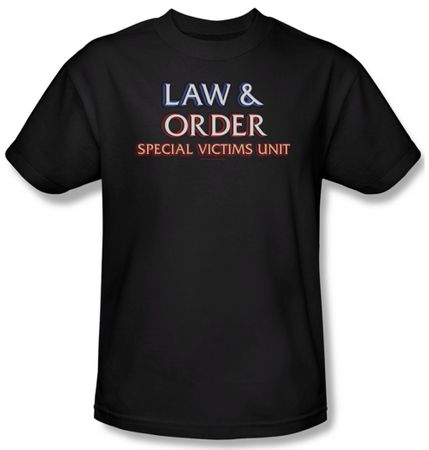 Law & Order: SVU Shirt Logo Adult Black Tee T-Shirt
