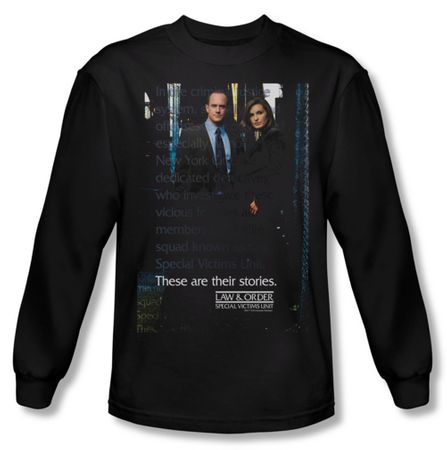 Law & Order: SVU Shirt SVU Long Sleeve Black Tee T-Shirt