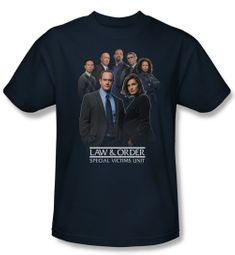 Law & Order: SVU Shirt Team Adult Navy Tee T-Shirt