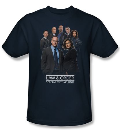 Law & Order: SVU Shirt Team Adult Navy Tee T-Shirt
