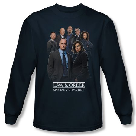 Law & Order: SVU Shirt Team Long Sleeve Navy Tee T-Shirt