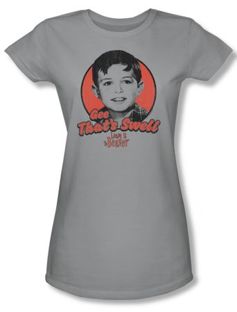Leave it to Beaver Shirt Juniors Gee That's Swell Silver Tee T-Shirt