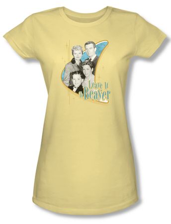 Leave it to Beaver Shirt Juniors Wholesome Family Yellow Tee T-Shirt