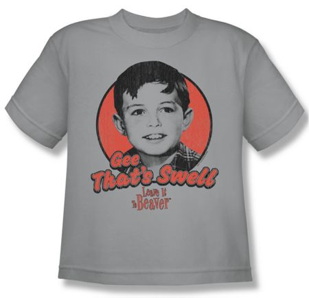 Leave it to Beaver Shirt Kids Gee That's Swell Silver Youth Tee T-Shirt