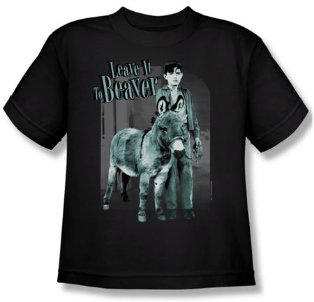 Leave it to Beaver Shirt Kids Up To Something Black Youth Tee T-Shirt