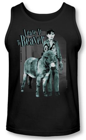 Leave it to Beaver Tank Top Up To Something Black Tanktop