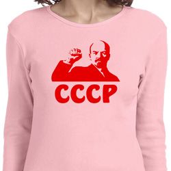 Lenin CCCP Ladies Long Sleeve Shirt